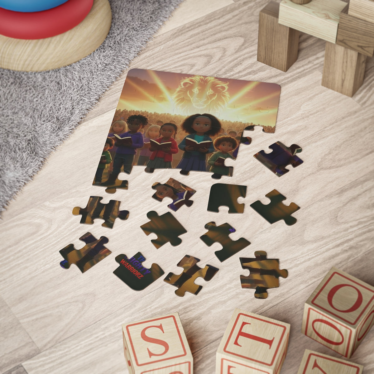 Children Choir with Lion Sunburst Kids Puzzle | 30-Piece Puzzle
